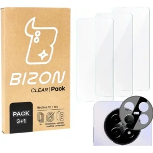 Kup BIZON Clear 3x sticlă pentru ecran + sticlă pentru cameră Realme 12 / 12x - BIZ6524 - {ean13} - Sklep Home Screen