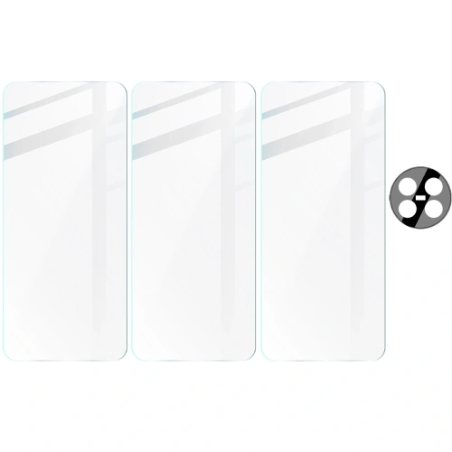 Kup 3x Szkło na ekran + szkło na aparat BIZON Clear do Realme 12 / 12x - BIZ6524 - {ean13} - Sklep Home Screen