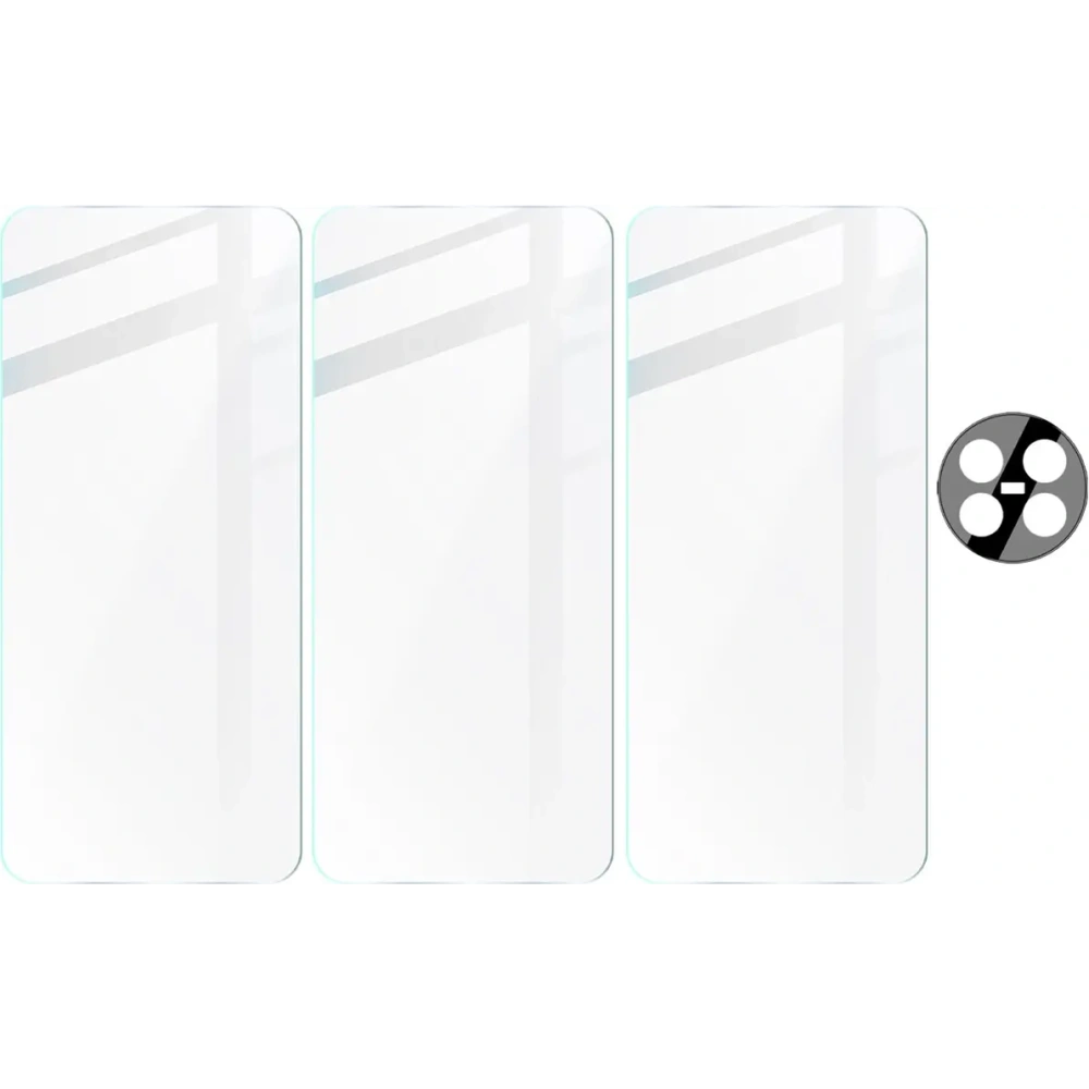 3x Szkło na ekran + szkło na aparat BIZON Clear do Realme 12 / 12x