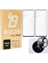 2x Szkło hartowane na ekran z ramką + szkło na aparat Bizon Edge do Realme 12/12x