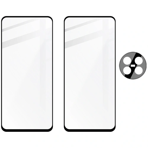Buy Bizon Edge 2x tempered screen glass with frame + camera glass Realme 12/12x - BIZ6525 - {ean13} - Home Screen Store Europe