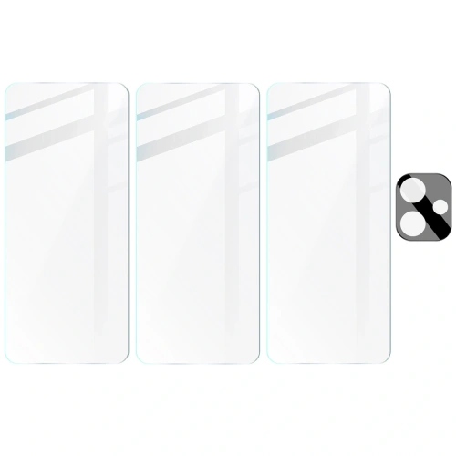 Buy Bizon Edge 2x tempered screen glass with frame + camera glass Xiaomi Redmi 13 4G - BIZ6526 - {ean13} - Home Screen Store Europe