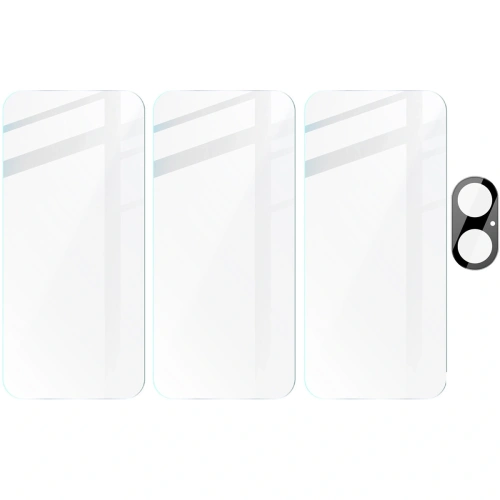 Kup BIZON Clear 3x képernyő üveg + kamera üveg Apple iPhone 16 - BIZ6527 - {ean13} - Sklep Home Screen