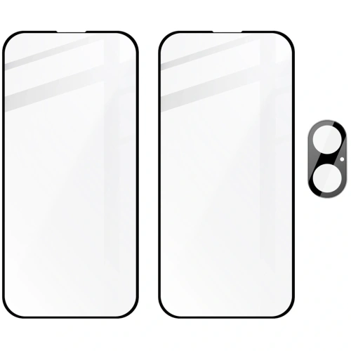 Kup Bizon Edge 2x edzett üveg kijelző kerettel + kamera üveg Apple iPhone 16 - BIZ6528 - {ean13} - Sklep Home Screen