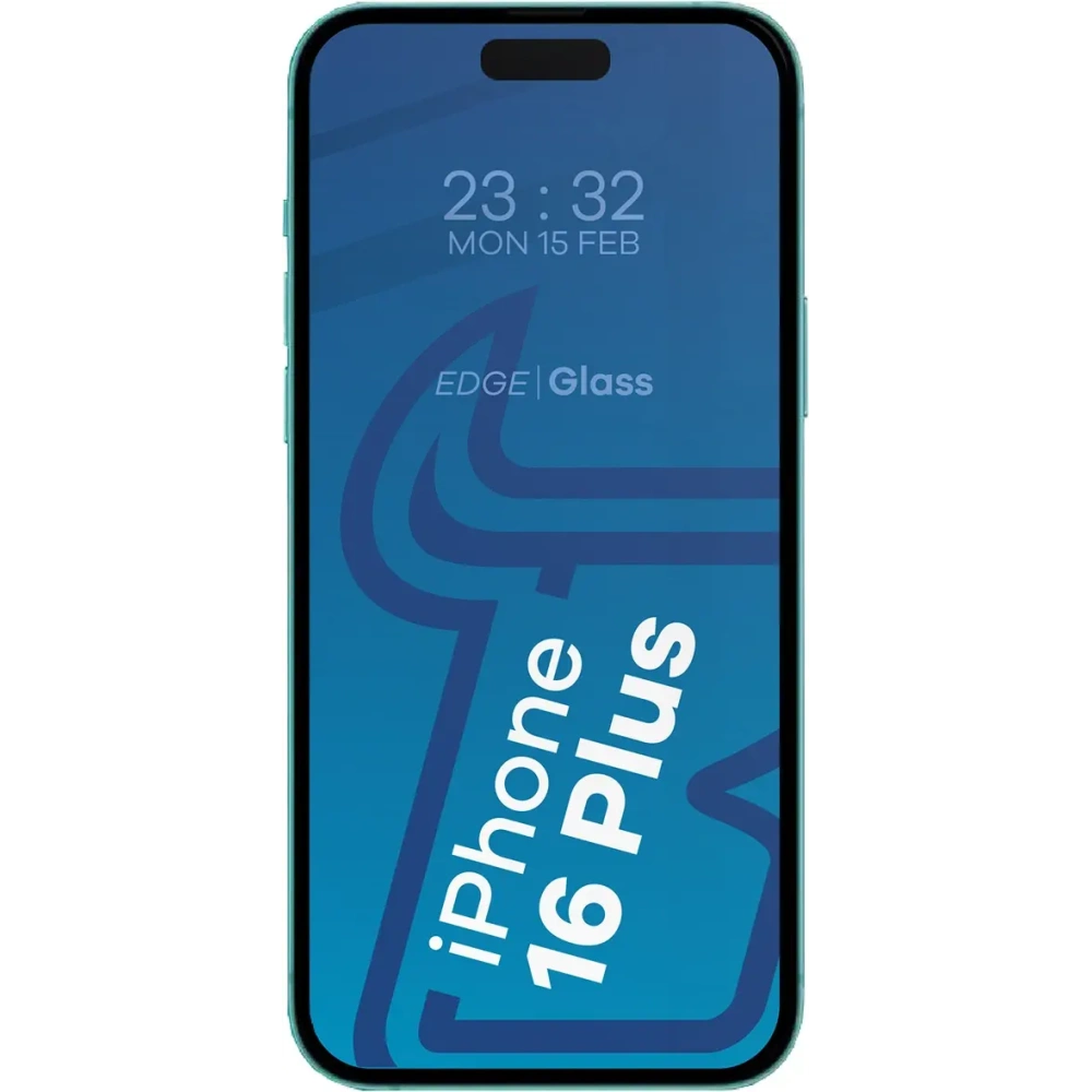 2x Szkło hartowane na ekran z ramką + szkło na aparat Bizon Edge do Apple iPhone 16 Plus