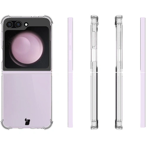 Kup Bizon Case Clear Pack carcasă flexibilă + 2x folie de protecție Samsung Galaxy Z Flip6 clar - BIZ6531 - {ean13} - Sklep Home Screen