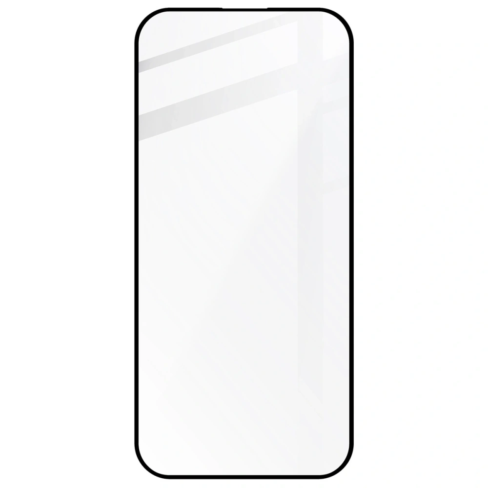 2x Szkło hartowane na ekran z ramką + szkło na aparat Bizon Edge do Apple iPhone 16 Pro