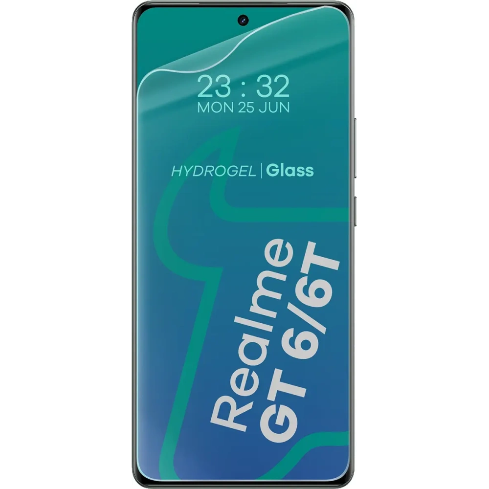Etui + 2x folia na ekran Bizon Case Clear Pack do Realme GT 6/GT 6T przezroczyste