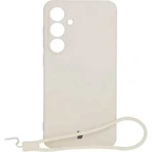 Kup Silikonowe etui z pierścieniem magnetycznym Bizon Case Silicone Magnetic Sq do Samsung Galaxy S24 FE beżowe - BIZ6535 - {ean13} - Sklep Home Screen