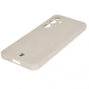 Kup Silikonowe etui z pierścieniem magnetycznym Bizon Case Silicone Magnetic Sq do Samsung Galaxy S24 FE beżowe - BIZ6535 - {ean13} - Sklep Home Screen
