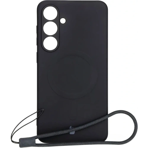 Kup Silikonowe etui z pierścieniem magnetycznym Bizon Case Silicone Magnetic Sq do Samsung Galaxy S24 FE czarne - BIZ6536 - {ean13} - Sklep Home Screen