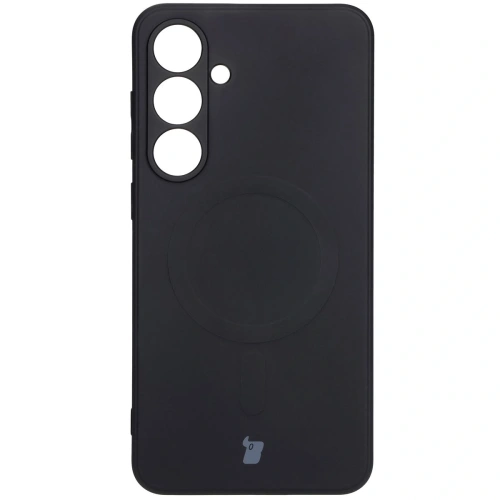 Kup Silikonowe etui z pierścieniem magnetycznym Bizon Case Silicone Magnetic Sq do Samsung Galaxy S24 FE czarne - BIZ6536 - {ean13} - Sklep Home Screen