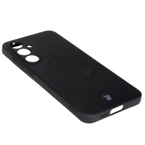 Kup Silikonowe etui z pierścieniem magnetycznym Bizon Case Silicone Magnetic Sq do Samsung Galaxy S24 FE czarne - BIZ6536 - {ean13} - Sklep Home Screen