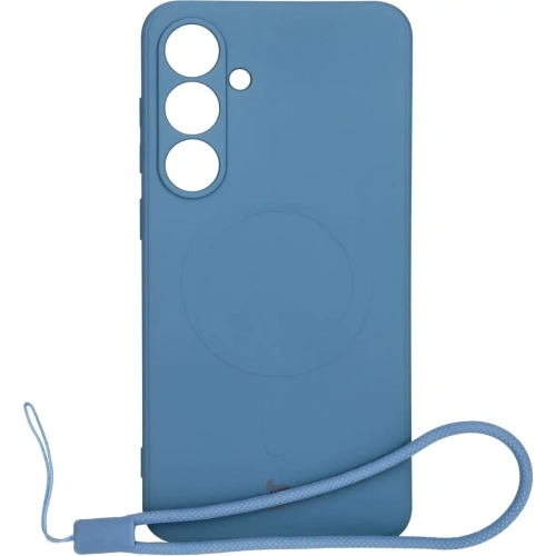 Kup Silikonové pouzdro s magnetickým kroužkem Bizon Case Silicone Magnetic Sq pro Samsung Galaxy S24 FE tmavě modré - BIZ6537 - {ean13} - Sklep Home Screen
