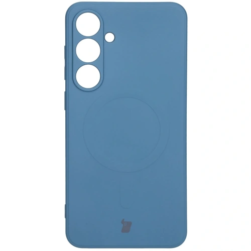 Kup Silikonové pouzdro s magnetickým kroužkem Bizon Case Silicone Magnetic Sq pro Samsung Galaxy S24 FE tmavě modré - BIZ6537 - {ean13} - Sklep Home Screen