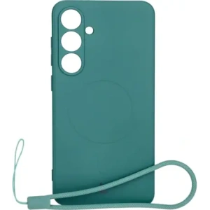 Kup Silikonowe etui z pierścieniem magnetycznym Bizon Case Silicone Magnetic Sq do Samsung Galaxy S24 FE ciemnozielone - BIZ6538 - {ean13} - Sklep Home Screen