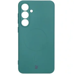 Kup Silikonowe etui z pierścieniem magnetycznym Bizon Case Silicone Magnetic Sq do Samsung Galaxy S24 FE ciemnozielone - BIZ6538 - {ean13} - Sklep Home Screen