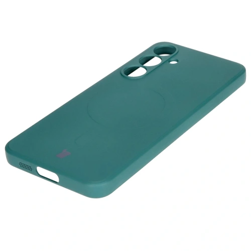 Kup Bizon Case Silikon Magnetic Sq Samsung Galaxy S24 FE dunkelgrün - BIZ6538 - {ean13} - Sklep Home Screen