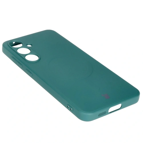 Kup Bizon Case Silikon Magnetic Sq Samsung Galaxy S24 FE dunkelgrün - BIZ6538 - {ean13} - Sklep Home Screen
