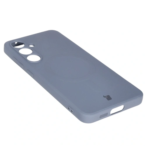 Buy Bizon Case Silicone Magnetic Sq Samsung Galaxy S24 FE grey - BIZ6539 - {ean13} - Home Screen Store Europe