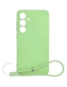 Kup Silikonowe etui z pierścieniem magnetycznym Bizon Case Silicone Magnetic Sq do Samsung Galaxy S24 FE jasnozielone - BIZ6540 - {ean13} - Sklep Home Screen