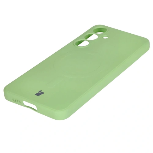 Kup Bizon Case Silikon Magnetic Sq Samsung Galaxy S24 FE hellgrün - BIZ6540 - {ean13} - Sklep Home Screen