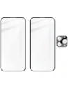 Kup 2x Szkło hartowane na ekran z ramką + szkło na aparat Bizon Edge do Apple iPhone 16 Pro Max - BIZ6544 - {ean13} - Sklep Home Screen