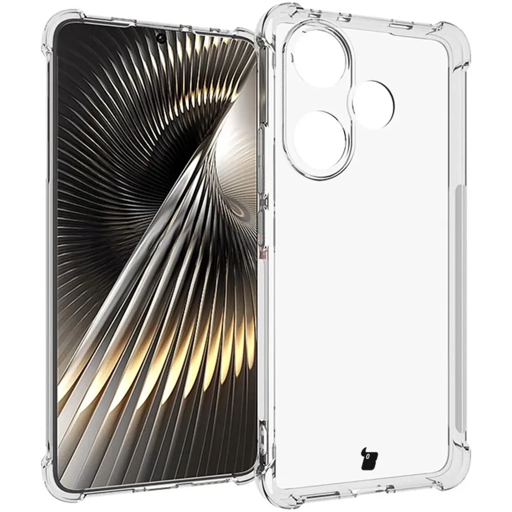 Etui + 2x szkło na ekran Bizon Case Clear Pack do Xiaomi Poco F6 przezroczyste