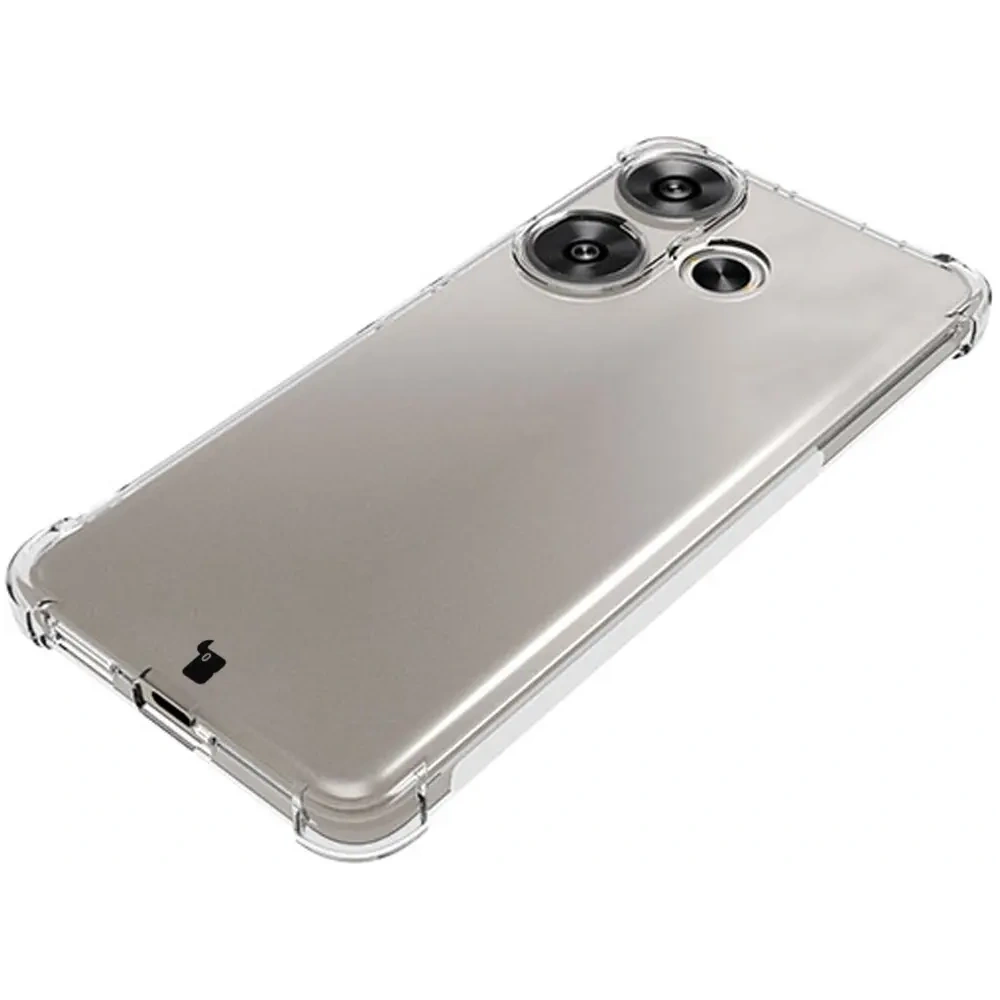 Etui + 2x szkło na ekran Bizon Case Clear Pack do Xiaomi Poco F6 przezroczyste