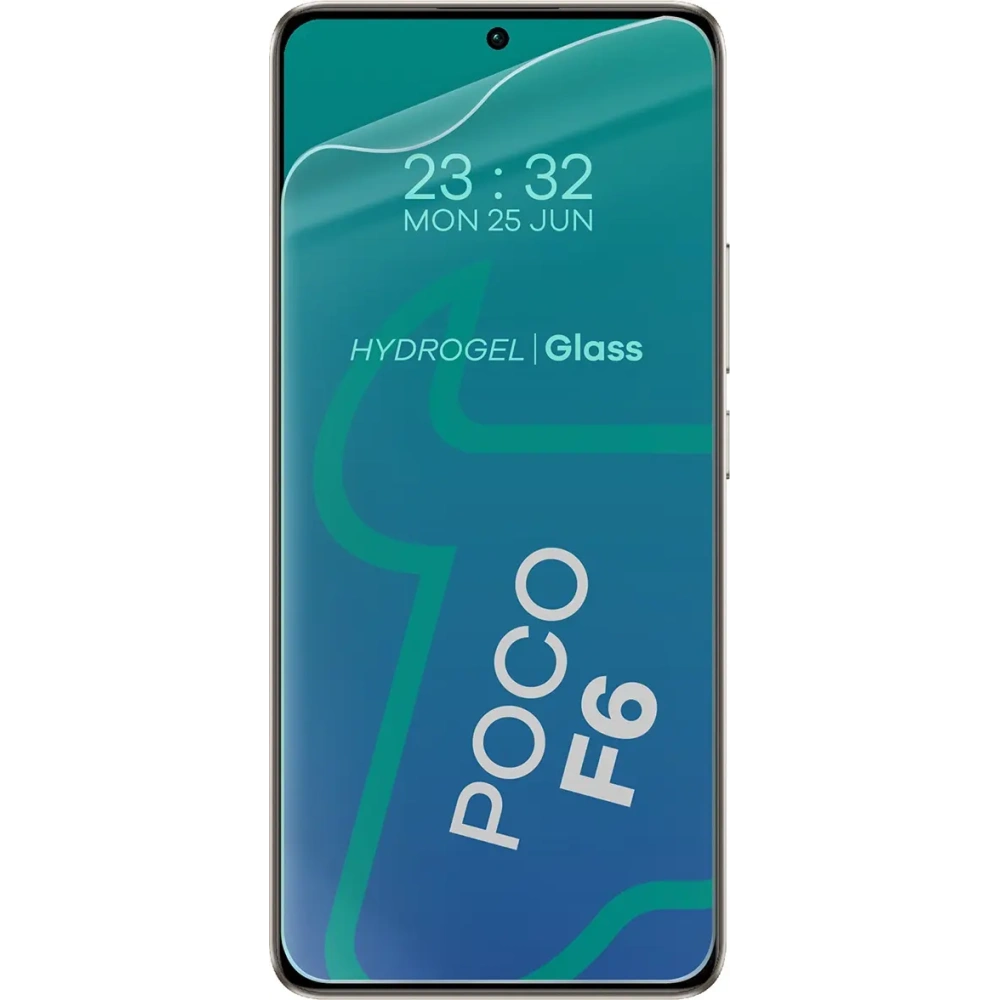 Etui + 2x szkło na ekran Bizon Case Clear Pack do Xiaomi Poco F6 przezroczyste