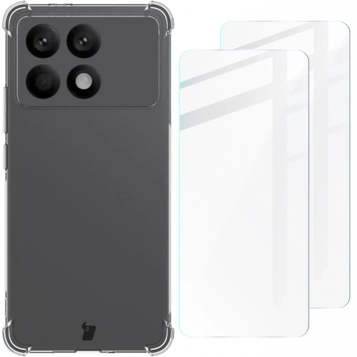 Kup Etui + 2x sklo na displej Bizon Case Clear Pack do Xiaomi Poco F6 Pro průhledné - BIZ6547 - {ean13} - Sklep Home Screen