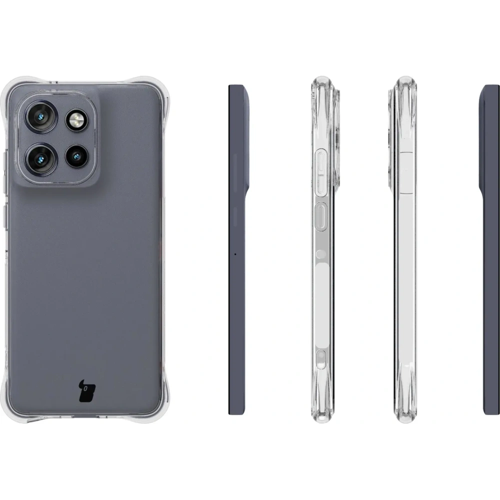 Elastyczne etui Bizon Case Salpa do Motorola Edge 50 Neo przezroczyste