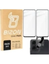 Bizon Edge 2x tempered screen glass with frame + camera glass Motorola Moto G04/G24