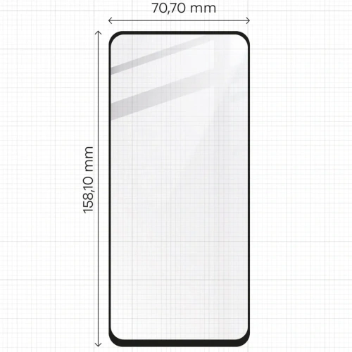 Buy Bizon Edge 2x tempered screen glass with frame + camera glass Motorola Moto G04/G24 - BIZ6551 - {ean13} - Home Screen Store Europe