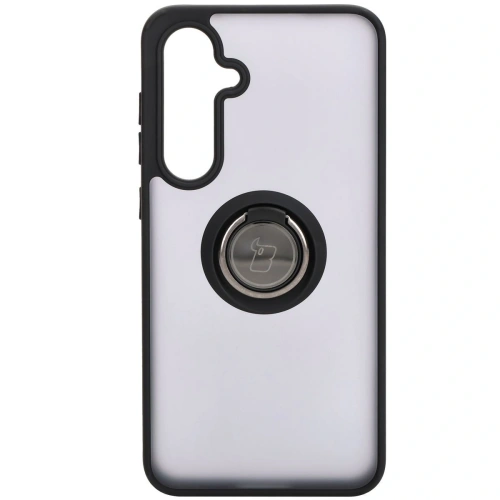 Kup Etui s úchytem na prst Bizon Case Hybrid Ring pro Samsung Galaxy S24 FE kouřové s černým rámečkem - BIZ6552 - {ean13} - Sklep Home Screen