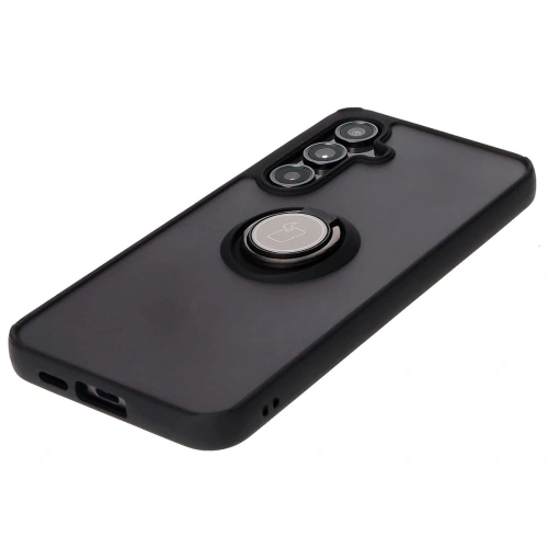 Buy Bizon Case Hybrid Ring Samsung Galaxy S24 FE smoky with a black frame - BIZ6552 - {ean13} - Home Screen Store Europe