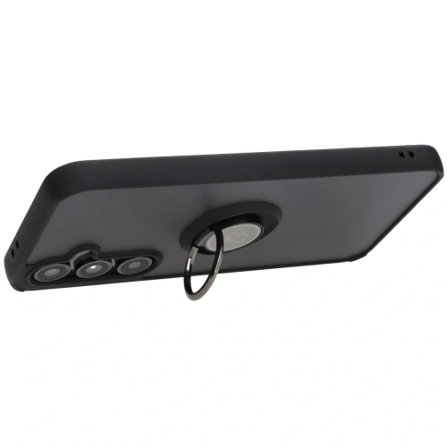 Kup Etui s úchytem na prst Bizon Case Hybrid Ring pro Samsung Galaxy S24 FE kouřové s černým rámečkem - BIZ6552 - {ean13} - Sklep Home Screen