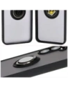 Kup Etui s úchytem na prst Bizon Case Hybrid Ring pro Samsung Galaxy S24 FE kouřové s černým rámečkem - BIZ6552 - {ean13} - Sklep Home Screen