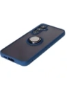 Kup Etui s úchopem na prst Bizon Case Hybrid Ring pro Samsung Galaxy S24 FE kouřové s modrým rámečkem - BIZ6553 - {ean13} - Sklep Home Screen