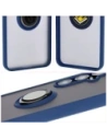 Kup Etui s úchopem na prst Bizon Case Hybrid Ring pro Samsung Galaxy S24 FE kouřové s modrým rámečkem - BIZ6553 - {ean13} - Sklep Home Screen