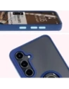 Kup Etui s úchopem na prst Bizon Case Hybrid Ring pro Samsung Galaxy S24 FE kouřové s modrým rámečkem - BIZ6553 - {ean13} - Sklep Home Screen