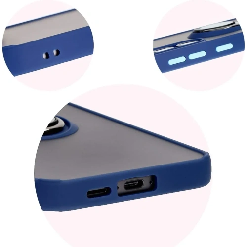 Kup Etui s úchopem na prst Bizon Case Hybrid Ring pro Samsung Galaxy S24 FE kouřové s modrým rámečkem - BIZ6553 - {ean13} - Sklep Home Screen