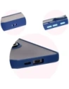 Kup Etui s úchopem na prst Bizon Case Hybrid Ring pro Samsung Galaxy S24 FE kouřové s modrým rámečkem - BIZ6553 - {ean13} - Sklep Home Screen