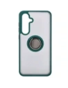 Kup Etui s úchytem na palec Bizon Case Hybrid Ring do Samsung Galaxy S24 FE kouřové s tmavě zeleným rámečkem - BIZ6554 - {ean13} - Sklep Home Screen