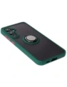Kup Etui s úchytem na palec Bizon Case Hybrid Ring do Samsung Galaxy S24 FE kouřové s tmavě zeleným rámečkem - BIZ6554 - {ean13} - Sklep Home Screen