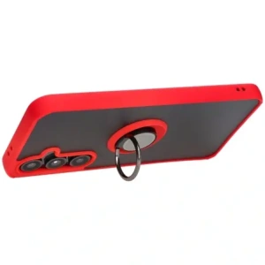 Kup Bizon Case Hybrid Ring Samsung Galaxy S24 FE füstös piros kerettel - BIZ6555 - {ean13} - Sklep Home Screen