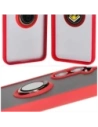 Kup Etui s úchytem na prst Bizon Case Hybrid Ring pro Samsung Galaxy S24 FE kouřové s červeným rámečkem - BIZ6555 - {ean13} - Sklep Home Screen