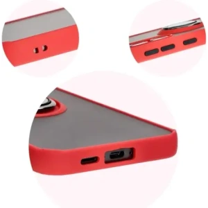Kup Bizon Case Hybrid Ring Samsung Galaxy S24 FE füstös piros kerettel - BIZ6555 - {ean13} - Sklep Home Screen