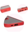 Kup Etui s úchytem na prst Bizon Case Hybrid Ring pro Samsung Galaxy S24 FE kouřové s červeným rámečkem - BIZ6555 - {ean13} - Sklep Home Screen