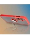Kup Etui s úchytem na prst Bizon Case Hybrid Ring pro Samsung Galaxy S24 FE kouřové s červeným rámečkem - BIZ6555 - {ean13} - Sklep Home Screen